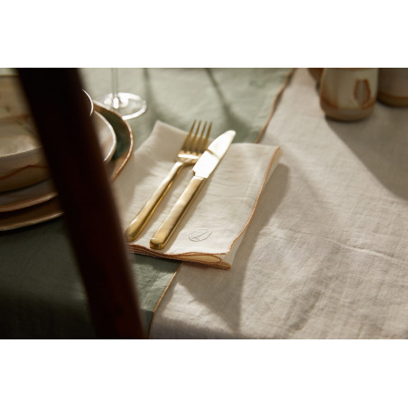 Serviette table en lin lavé - Laurence Carroy