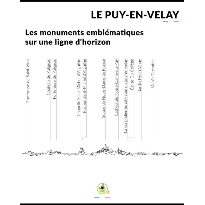 Horloge murale Le Puy-en-Velay - Je Suis Art