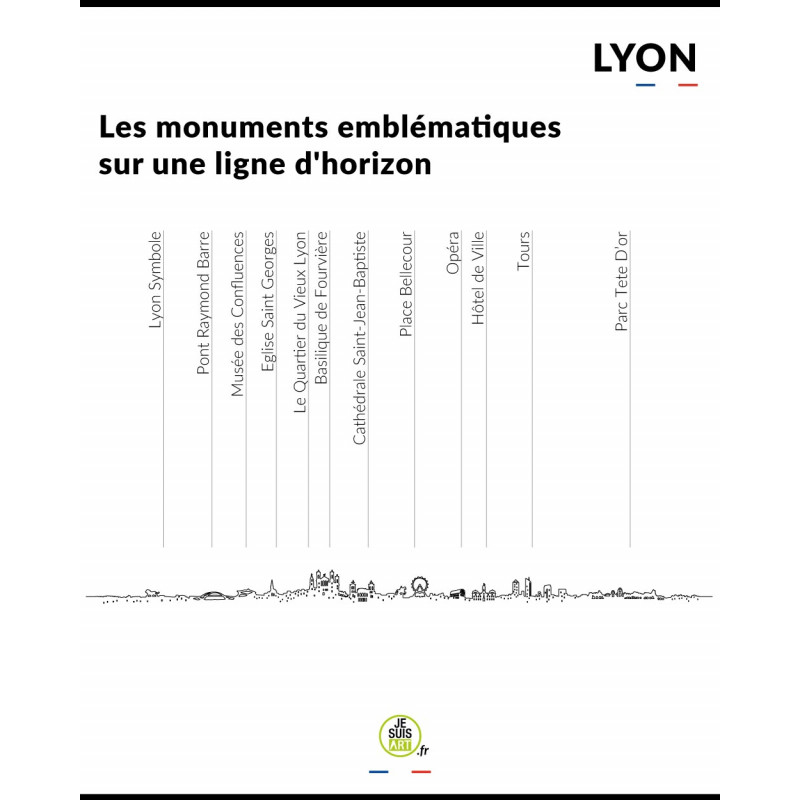 Horloge murale Lyon - Je Suis Art