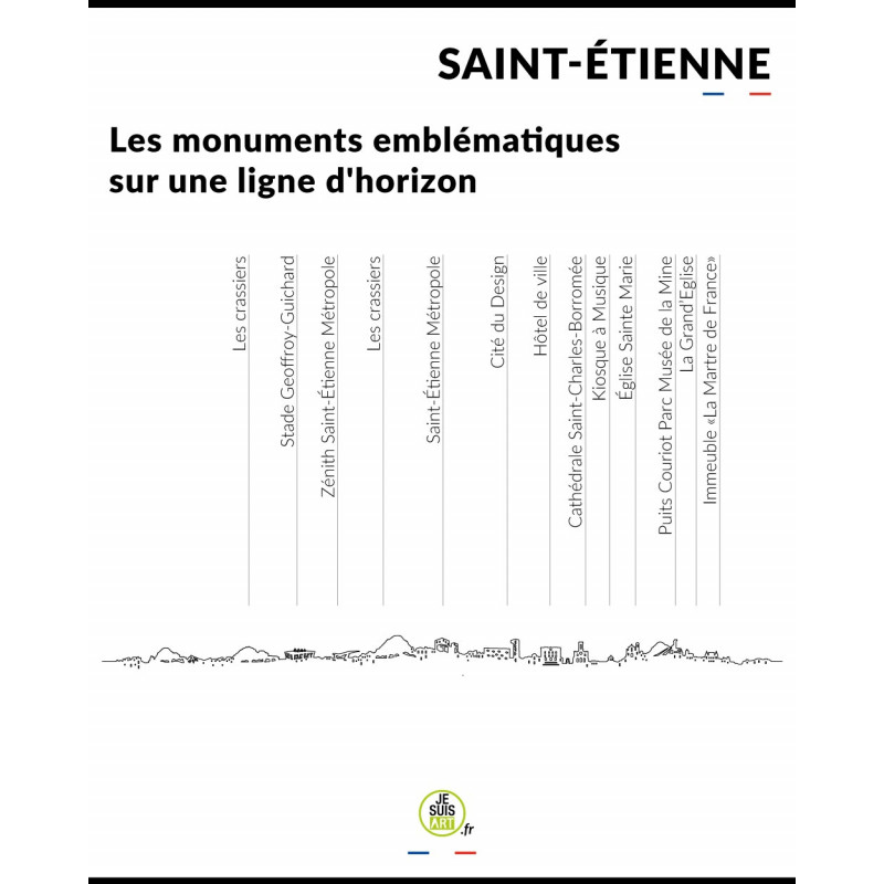 Horloge murale Saint-Étienne - Je Suis Art