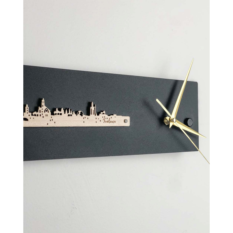 Horloge murale Toulouse par Je Suis Art