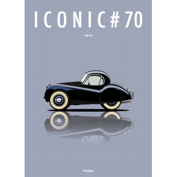 Affiche de la Jaguar XK120 - 1948 - Cirebox