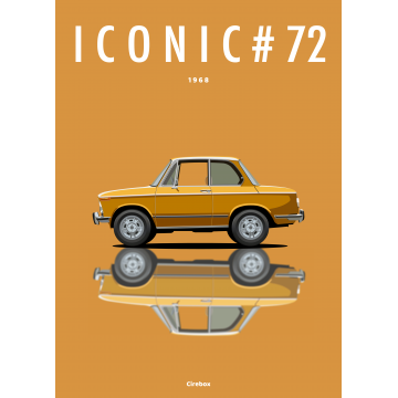 Affiche de la BMW 2002 - 1968 - Cirebox