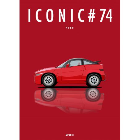 Affiche de l'Alfa Romeo SZ - 1989 - Cirebox