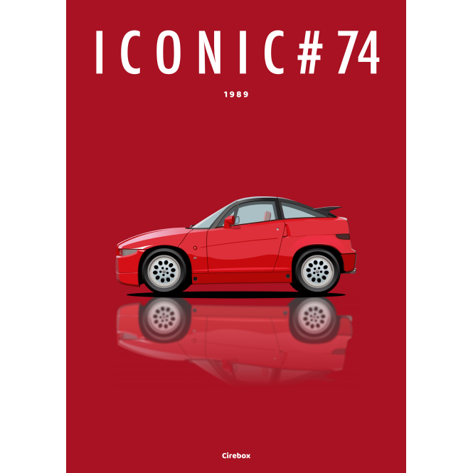 Affiche de l'Alfa Romeo SZ - 1989 - Cirebox