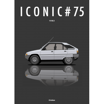 Affiche de la Citroën BX - 1982 - Cirebox