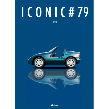 Affiche de la BMW Z1 - 1988 - Cirebox