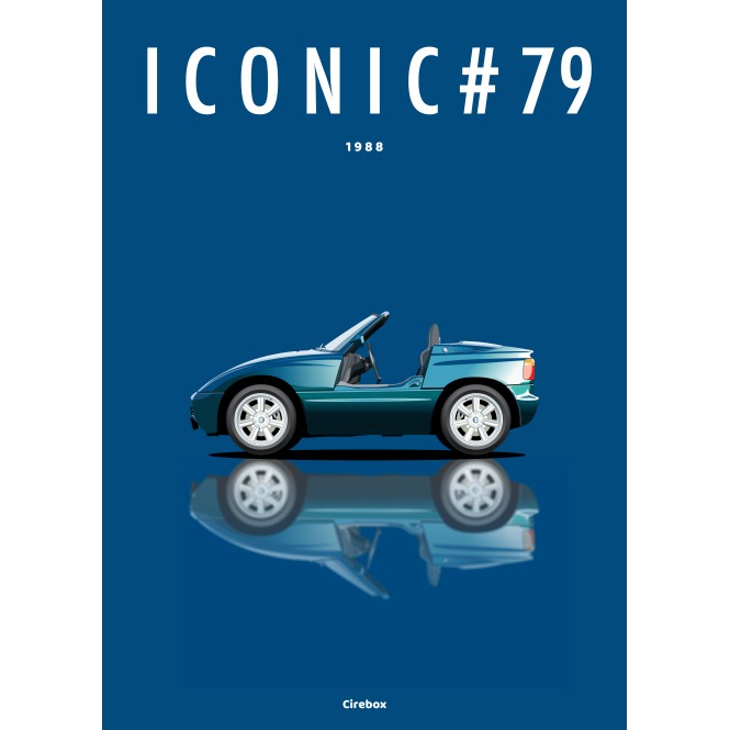 Affiche de la BMW Z1 - 1988 - Cirebox