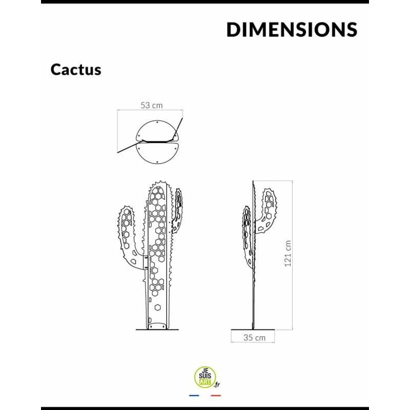 Cactus en acier - Je Suis Art