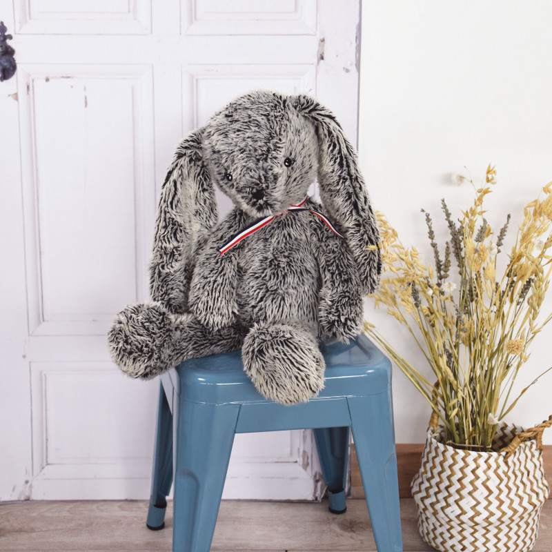 Peluche lapin gris Alexandre - Maïlou