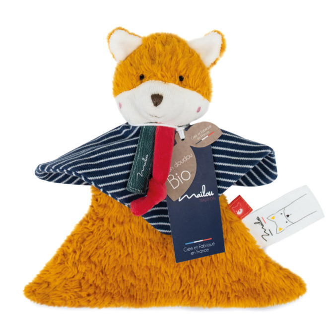 Doudou renard en coton bio - Maïlou