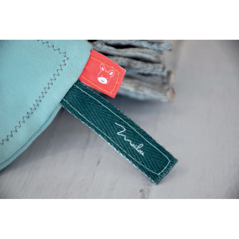 Peluche âne coton bio avec doudou - Maïlou