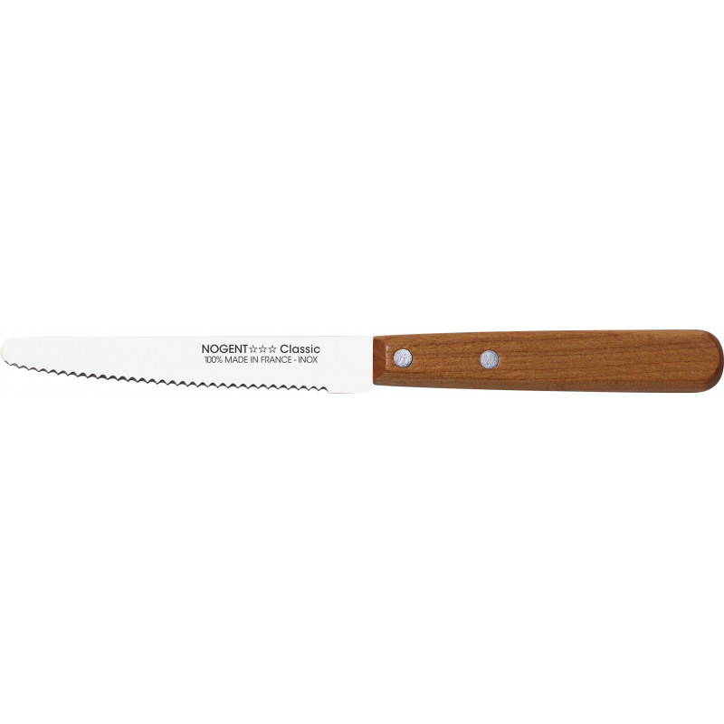 Couteau à steak de table Tramontino en inox et manche en bois
