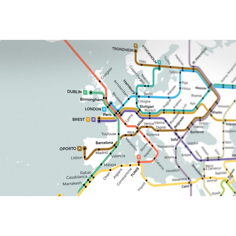 Carte du monde Design - 21 Maps