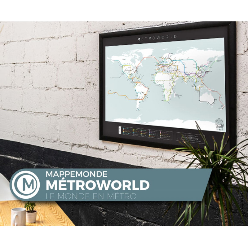 Carte du monde Design - 21 Maps