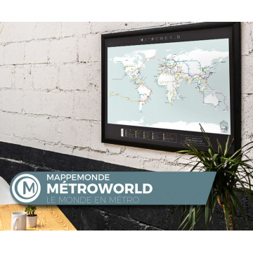 Carte du monde Design - 21 Maps