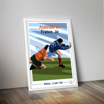Affiche France Australie 1987 - Chistera