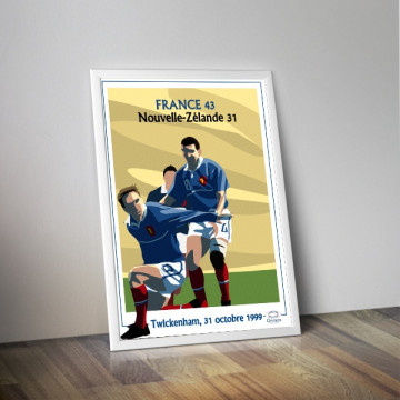 Affiche France Nouvelle-Zélande 1999 - Chistera