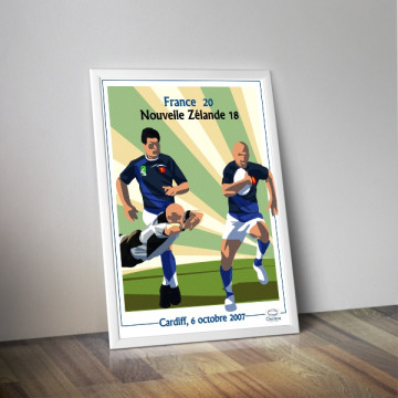 Affiche France Nouvelle-Zélande 2007 - Chistera