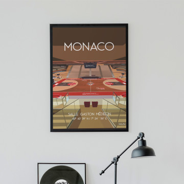 Affiche de la salle Gaston Médecin de Monaco - Wall of Fame