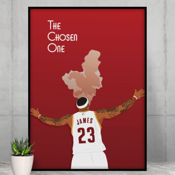 Affiche L'élu LeBron James - Wall of Fame
