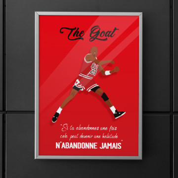 Affiche Michael Jordan The GOAT - Wall of Fame