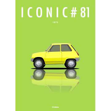 Affiche de la Renault 5 R5 - 1972 - Cirebox