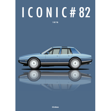 Affiche de l'Aston Martin Lagonda - 1976 - Cirebox