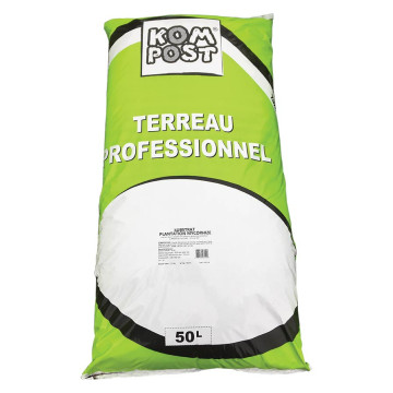 Terre végétale enrichie avec compost - Racine