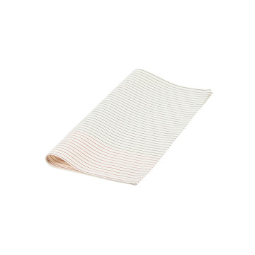 Serviettes de tables en coton bio – Toile chambray et impression