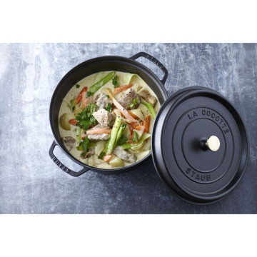 Cocotte ronde en fonte 28 cm - Staub