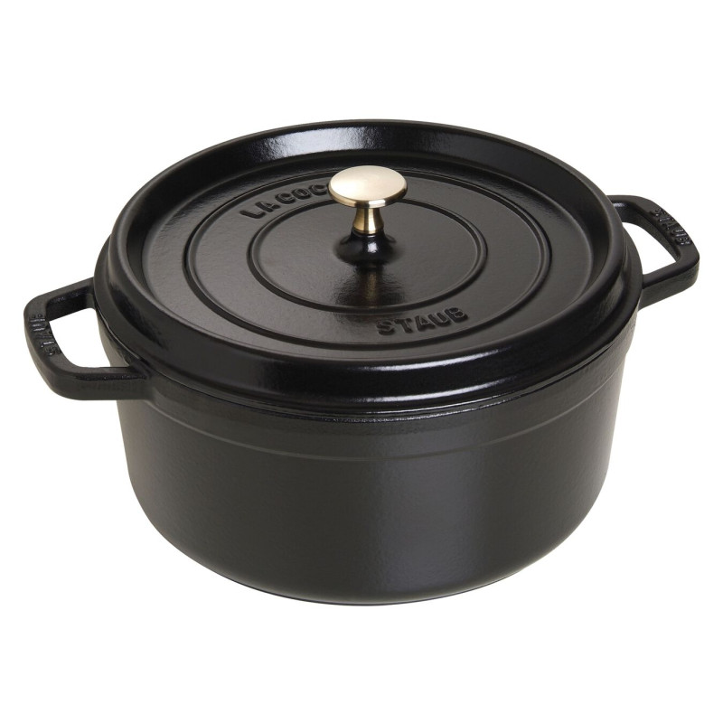 Cocotte ronde en fonte 26 cm - Staub