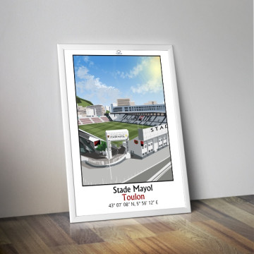 Affiche du stade Mayol de Toulon - Chistera
