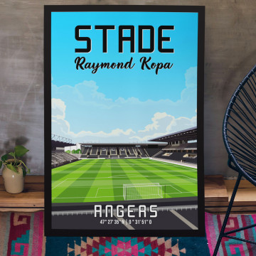 Affiche du stade Raymond Kopa Angers - Wall of Fame