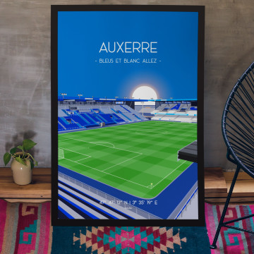 Affiche du stade de l'Abbé Deschamps Auxerre - Wall of Fame