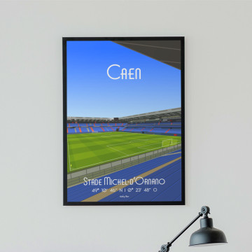 Affiche du stade Michel D'Ornano Caen - Wall of Fame