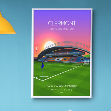 Affiche du stade Gabriel Montpied Clermont - Wall of Fame