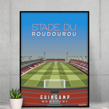 Affiche du stade du Roudourou Guingamp - Wall of Fame