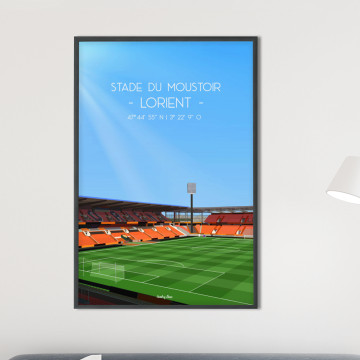 Affiche du Stade du Moustoir Lorient - Wall of Fame