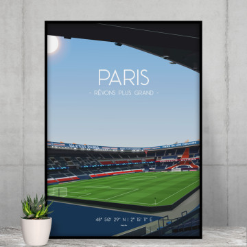 Affiche du Parc des Princes Paris - Wall of Fame