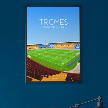 Affiche du Stade de l'Aube Troyes - Wall of Fame