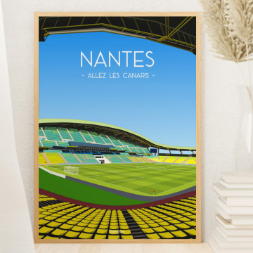 Affiche du Stade de la Beaujoire Nantes - Wall of Fame