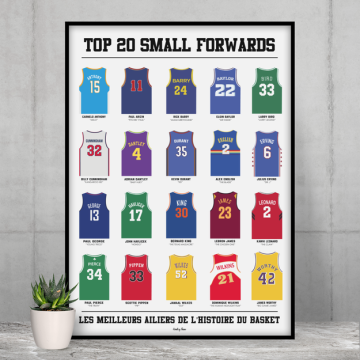 Affiche Top 20 ailiers basket - Wall of Fame