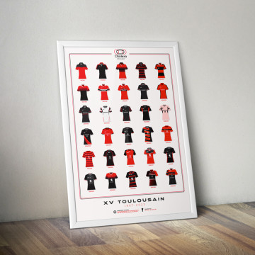 Affiche Maillots du Stade Toulousain - Chistera