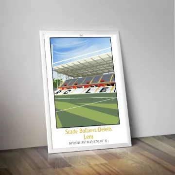 Affiche du stade Bollaert-Delelis de Lens - Panenka