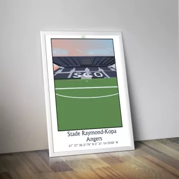Affiche du stade Raymond Kopa Angers - Panenka