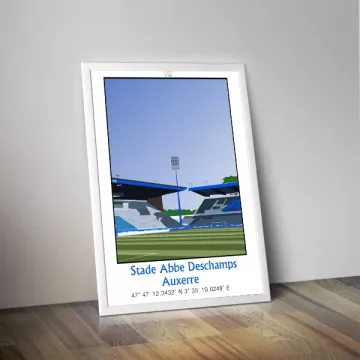 Affiche du stade Abbé Deschamps d'Auxerre - Panenka