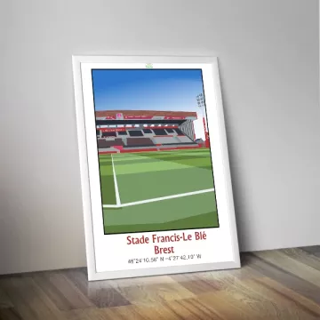 Affiche du stade Francis le Blé de Brest - Panenka