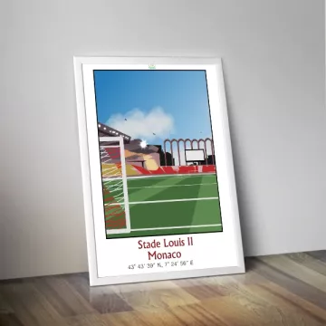 Affiche du stade Louis II de Monaco - Panenka