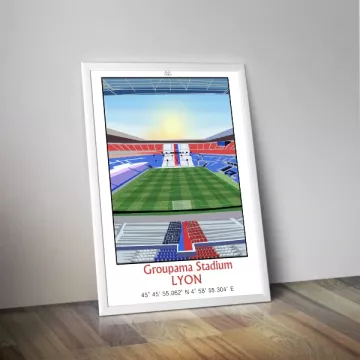 Affiche du Groupama Stadium de Lyon - Panenka
